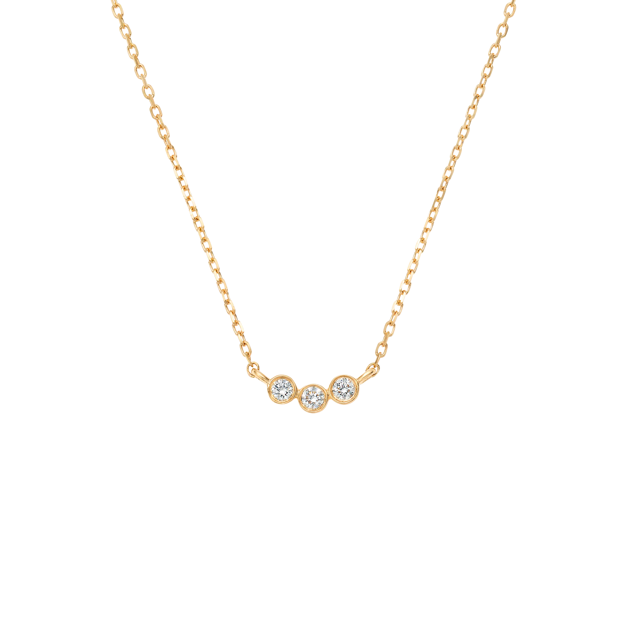 14kt Gold Diamond Trio Pendant