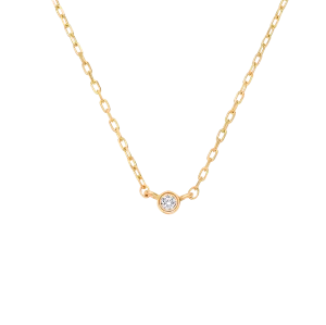 14kt Gold Solo Diamond Pendant