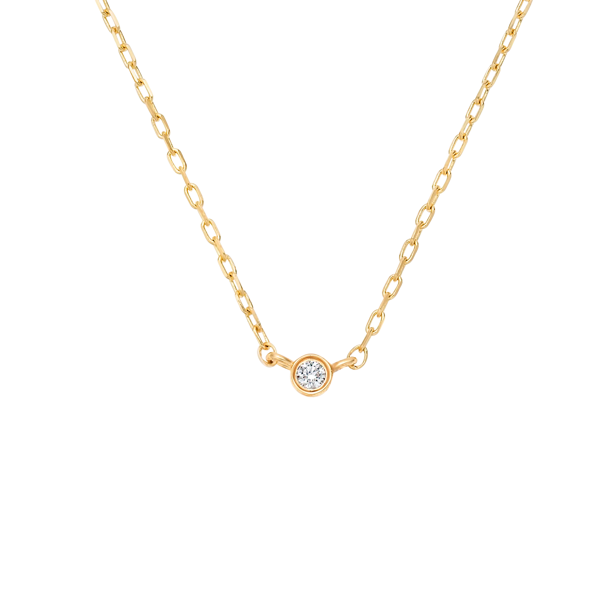 14kt Gold Solo Diamond Pendant