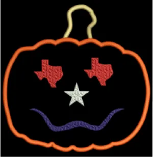 AGD 3090 Texas Pumpkin Applique