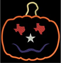 AGD 3090 Texas Pumpkin Applique