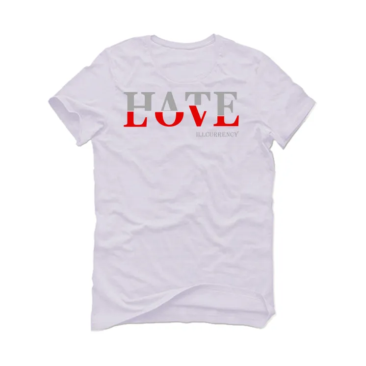 Air Jordan 4 “Black Canvas” White T-Shirt (Hate Love)