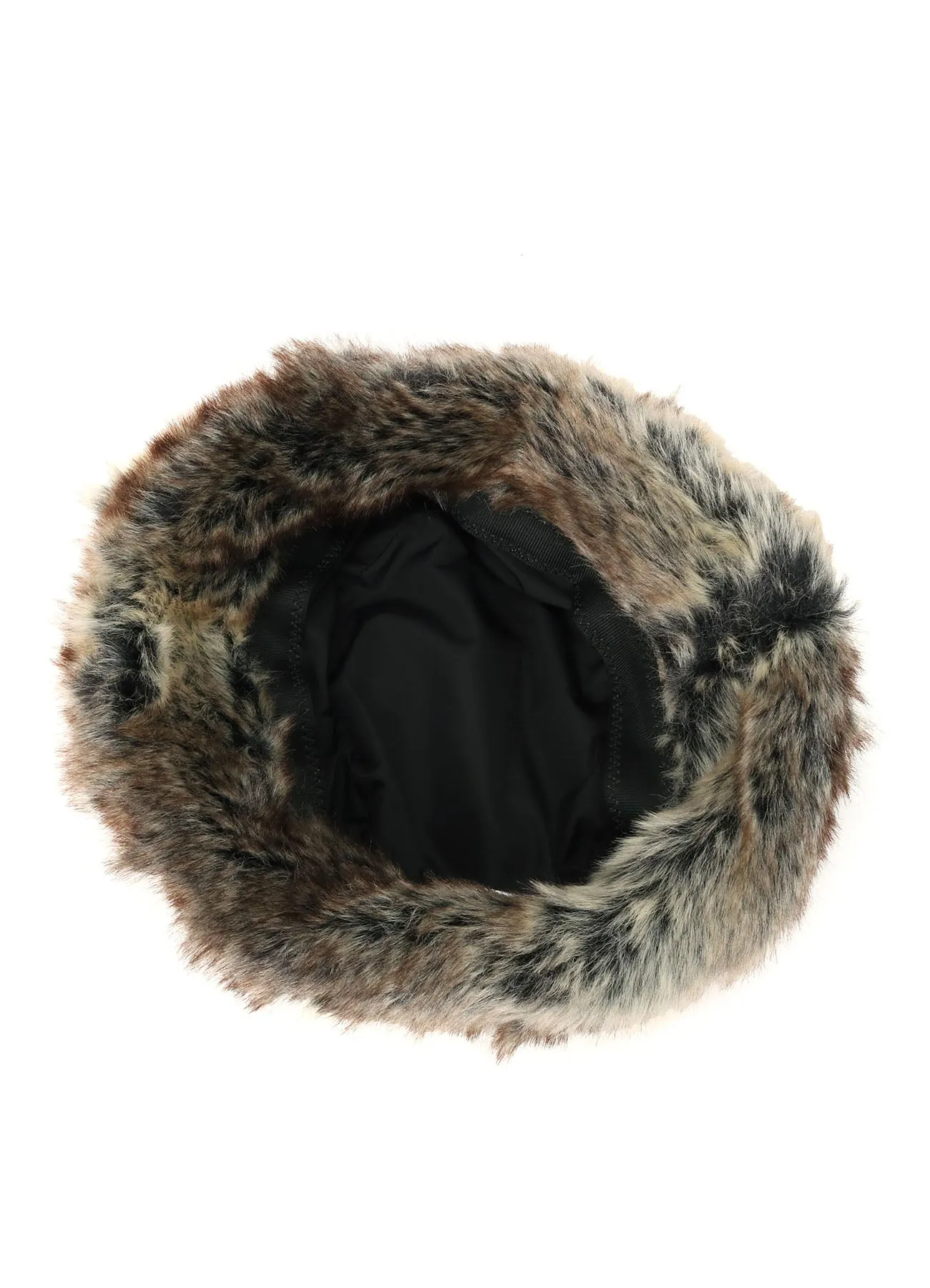 ANIMAL PATTERN ECO FUR BUCKET HAT