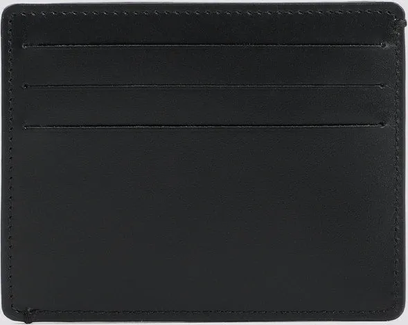 BLACK LEATHER CARD HOLDER