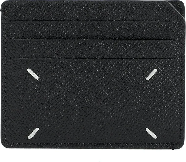 BLACK LEATHER CARD HOLDER