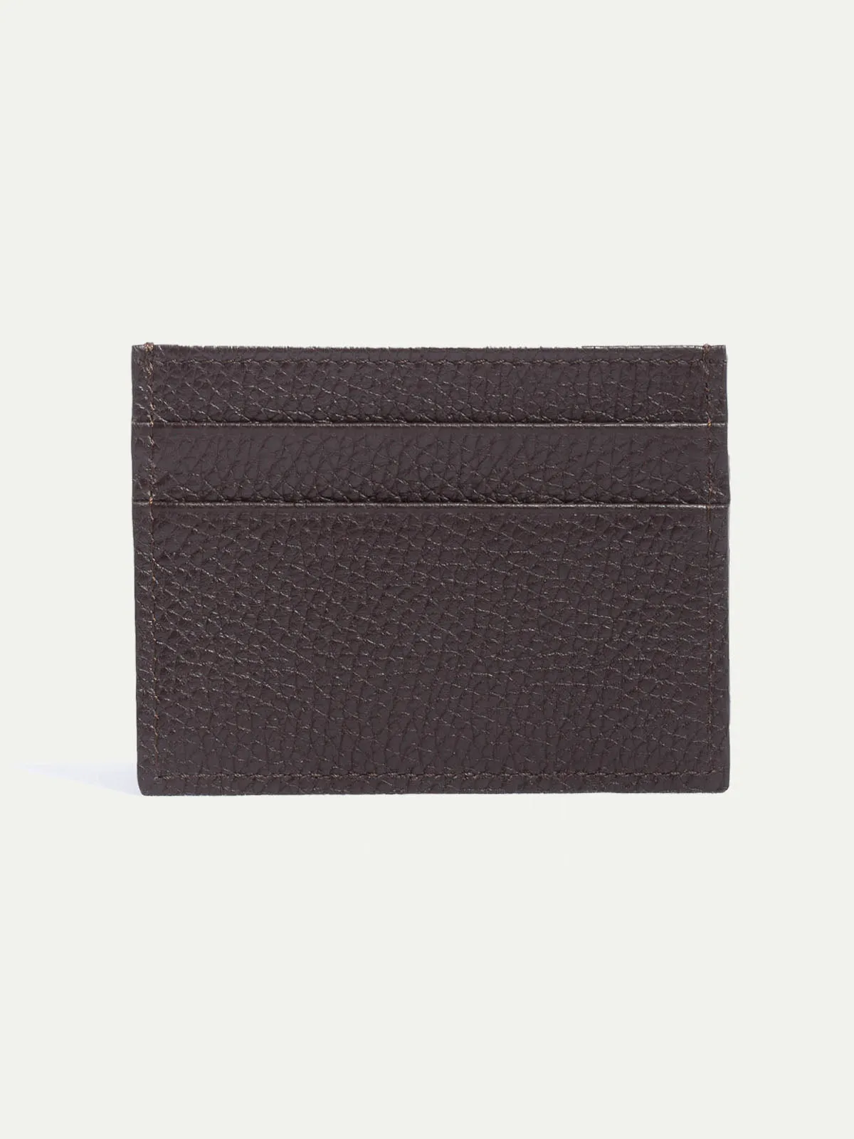 Brown leather card holder - Made in Italy