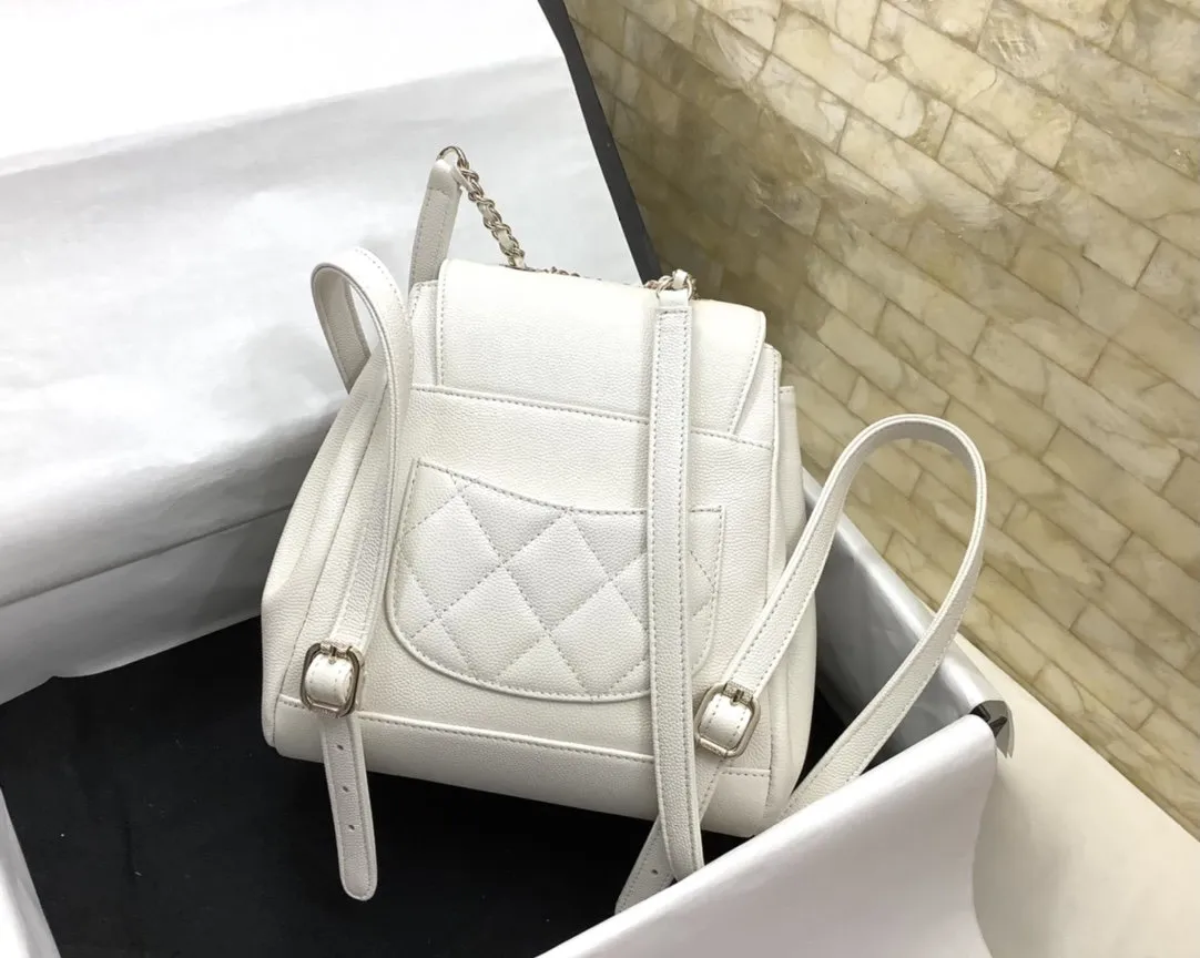 CHLSmall Affinity Backpack White For Women Bags 9.8in/25cm