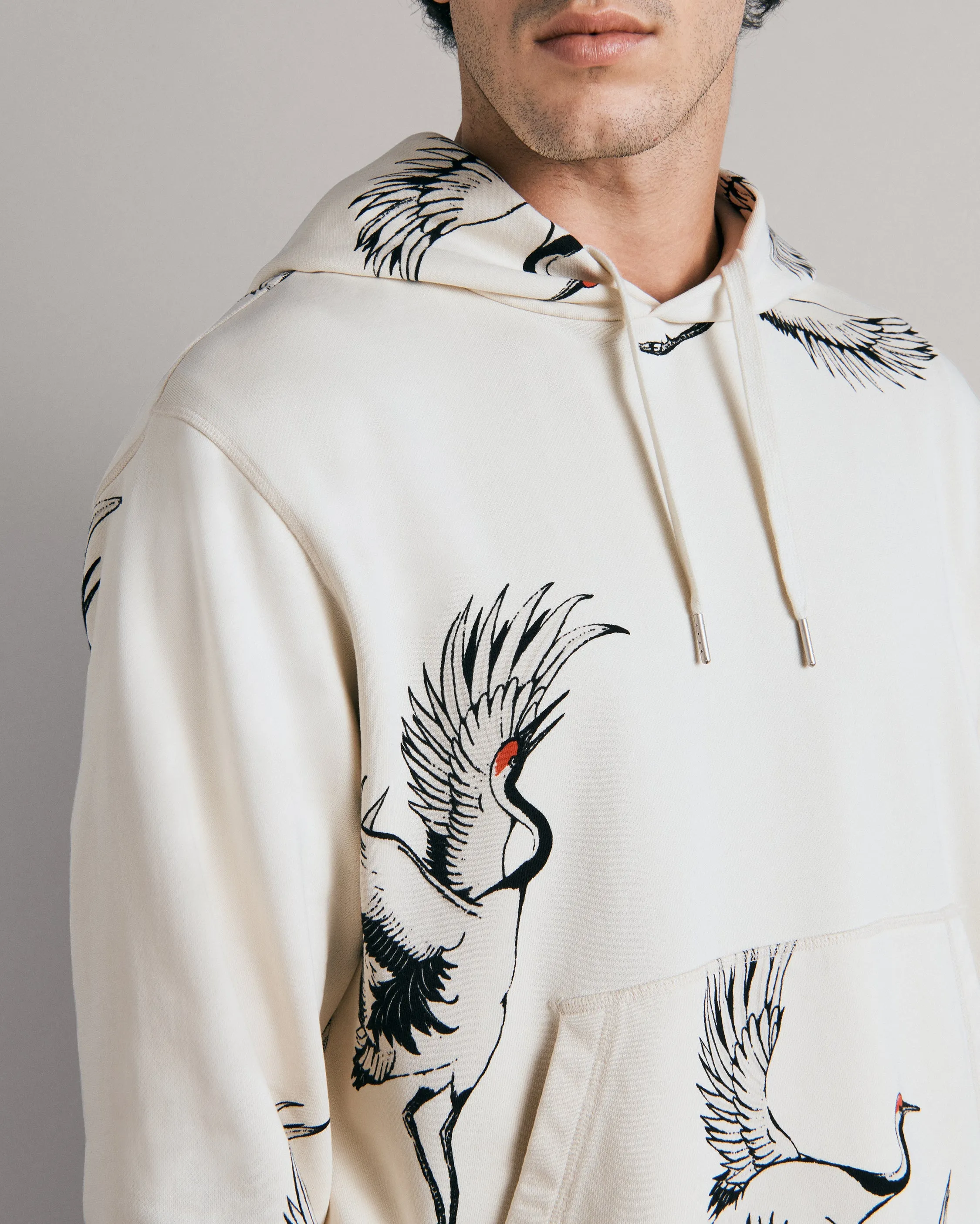 Crane Graphic Hoodie