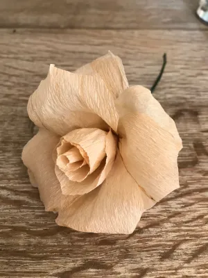 Crepe Paper Rose