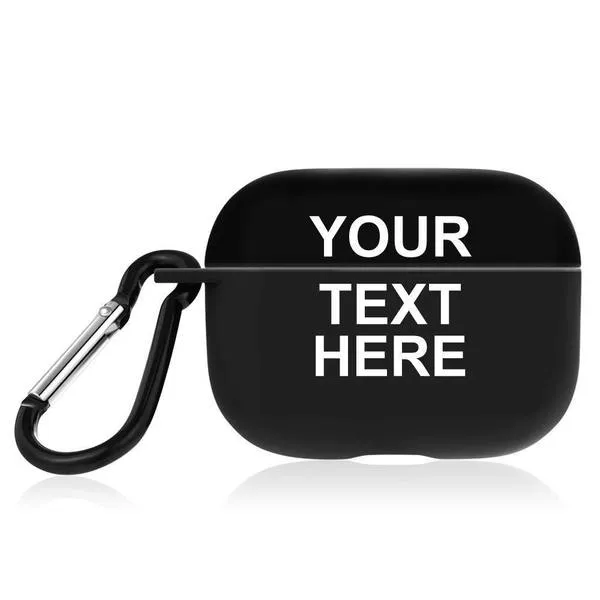 Custom Cute Airpods Pro Case with Text Apple Airpods Pro Case Cover