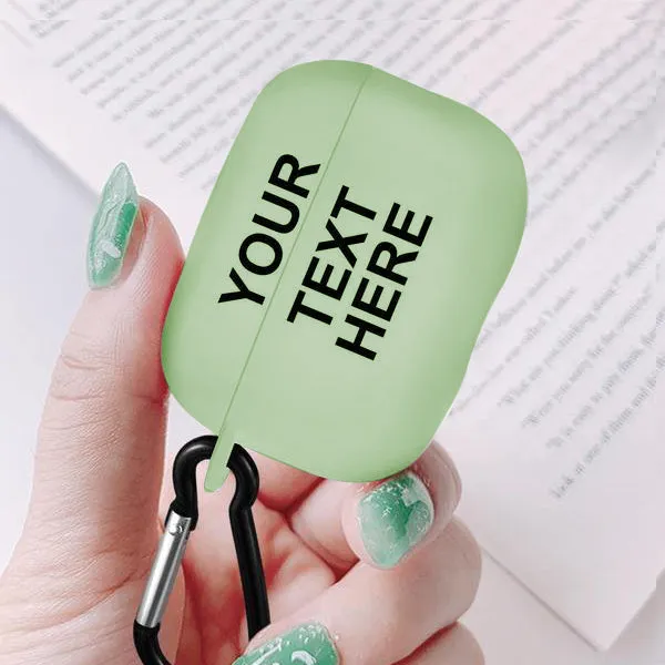 Custom Cute Airpods Pro Case with Text Apple Airpods Pro Case Cover