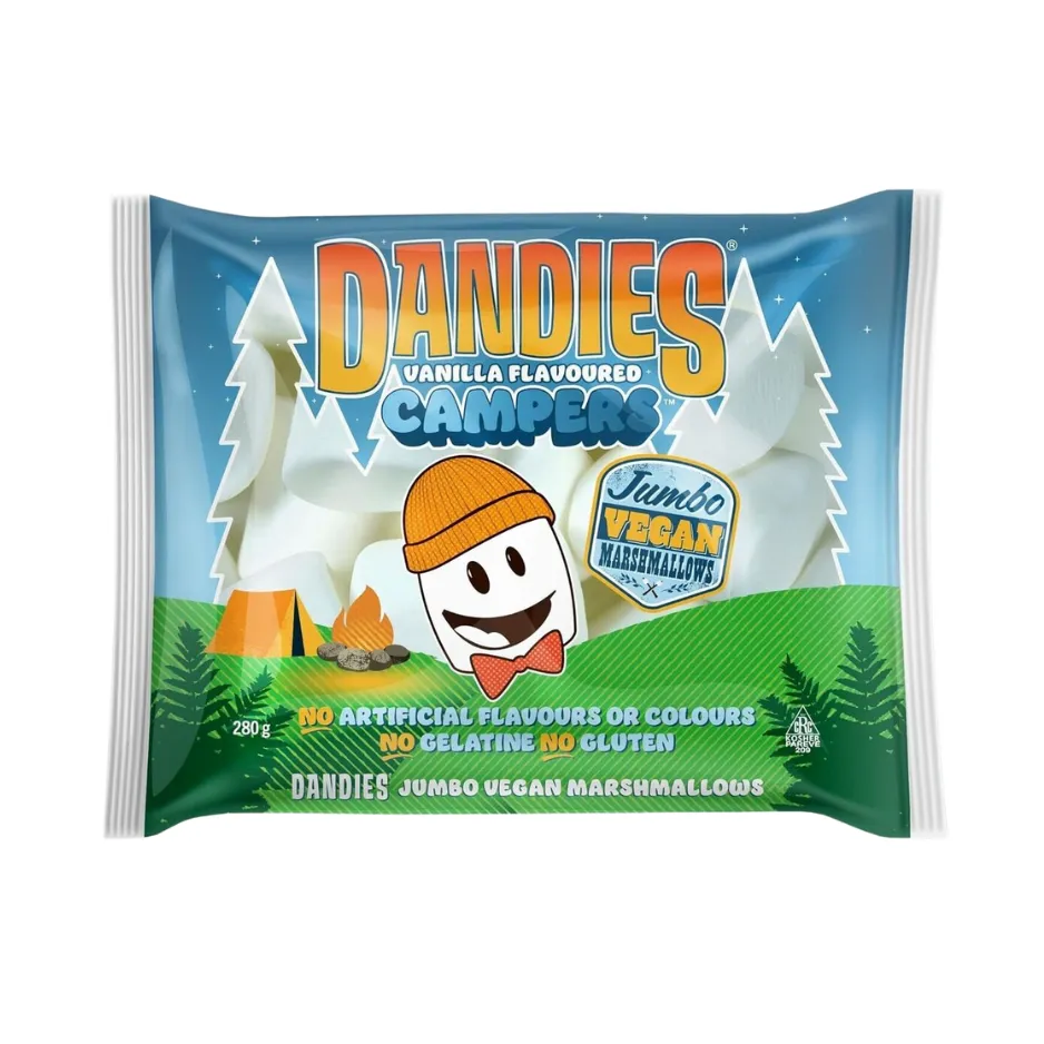 Dandies Vegan Jumbo Camper Marshmallows - 280g