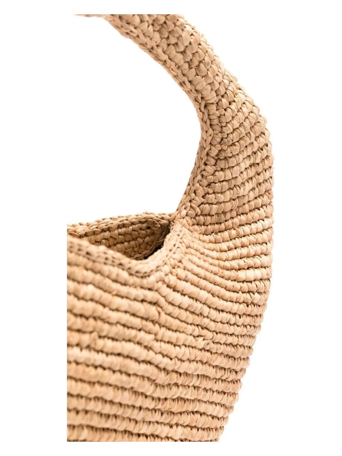 Half Moon Raffia Handbag