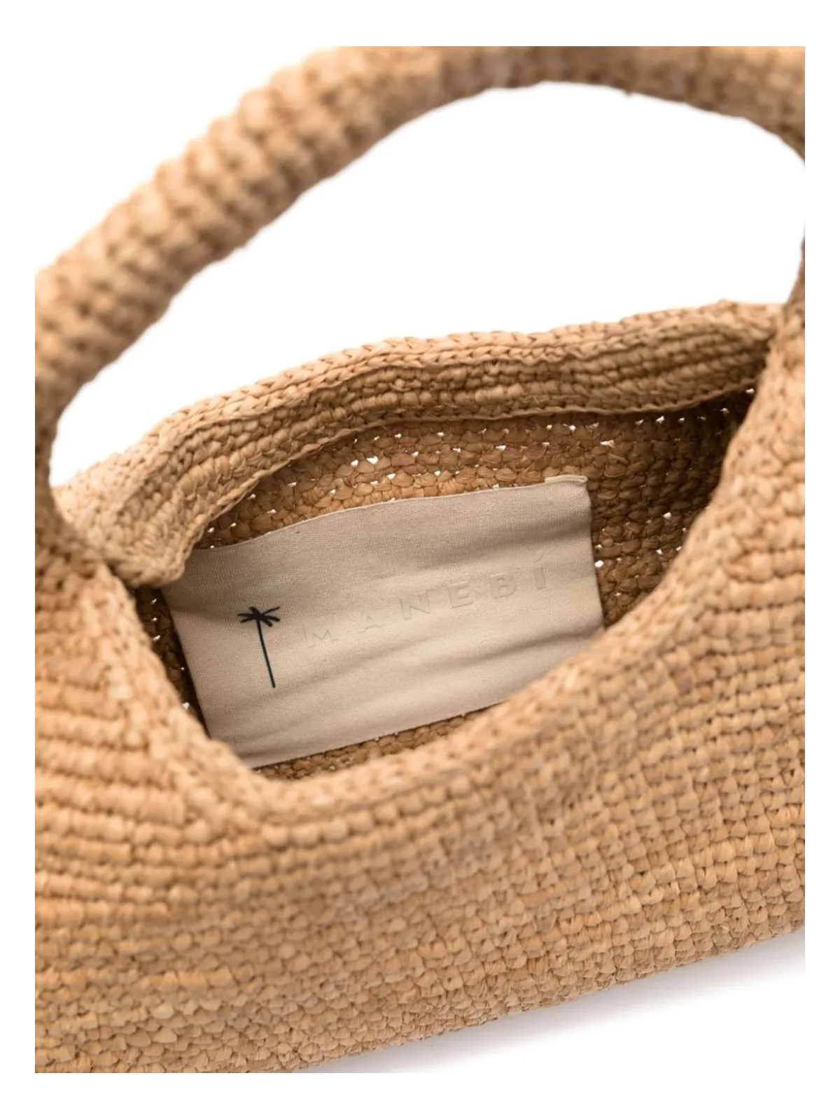 Half Moon Raffia Handbag