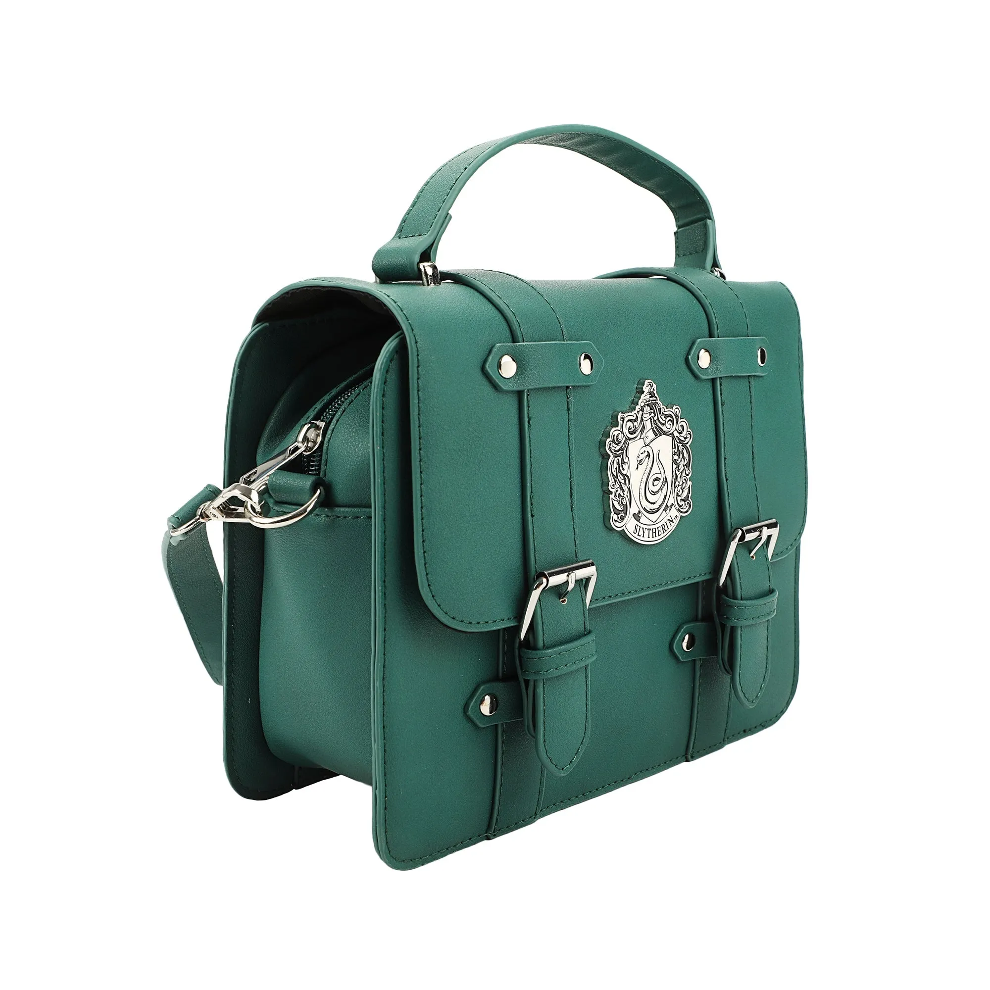 Harry Potter Slytherin Satchel Handbag with Charms