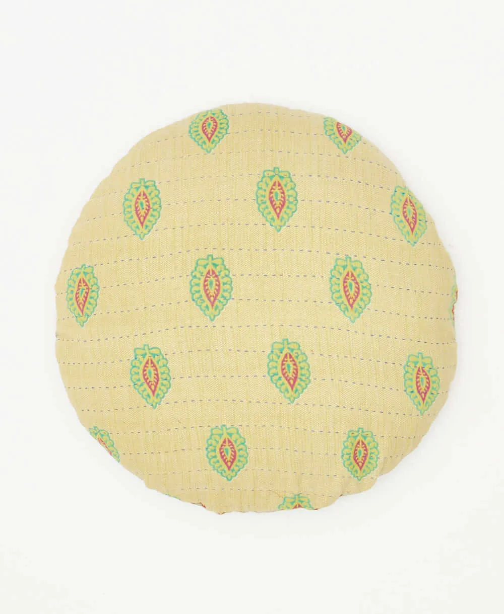 Kantha Round Pillow - No. 240125