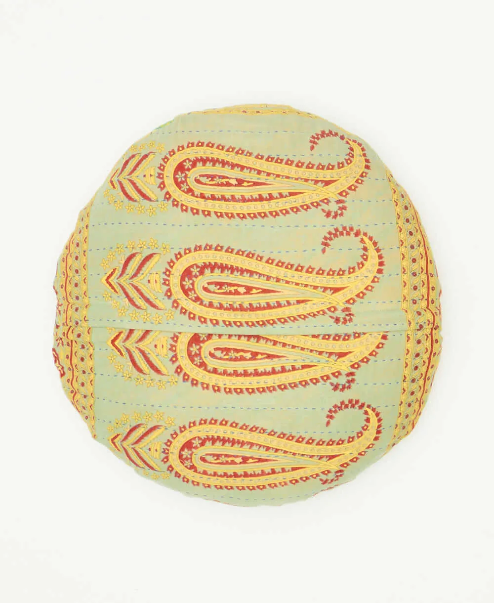 Kantha Round Pillow - No. 240125