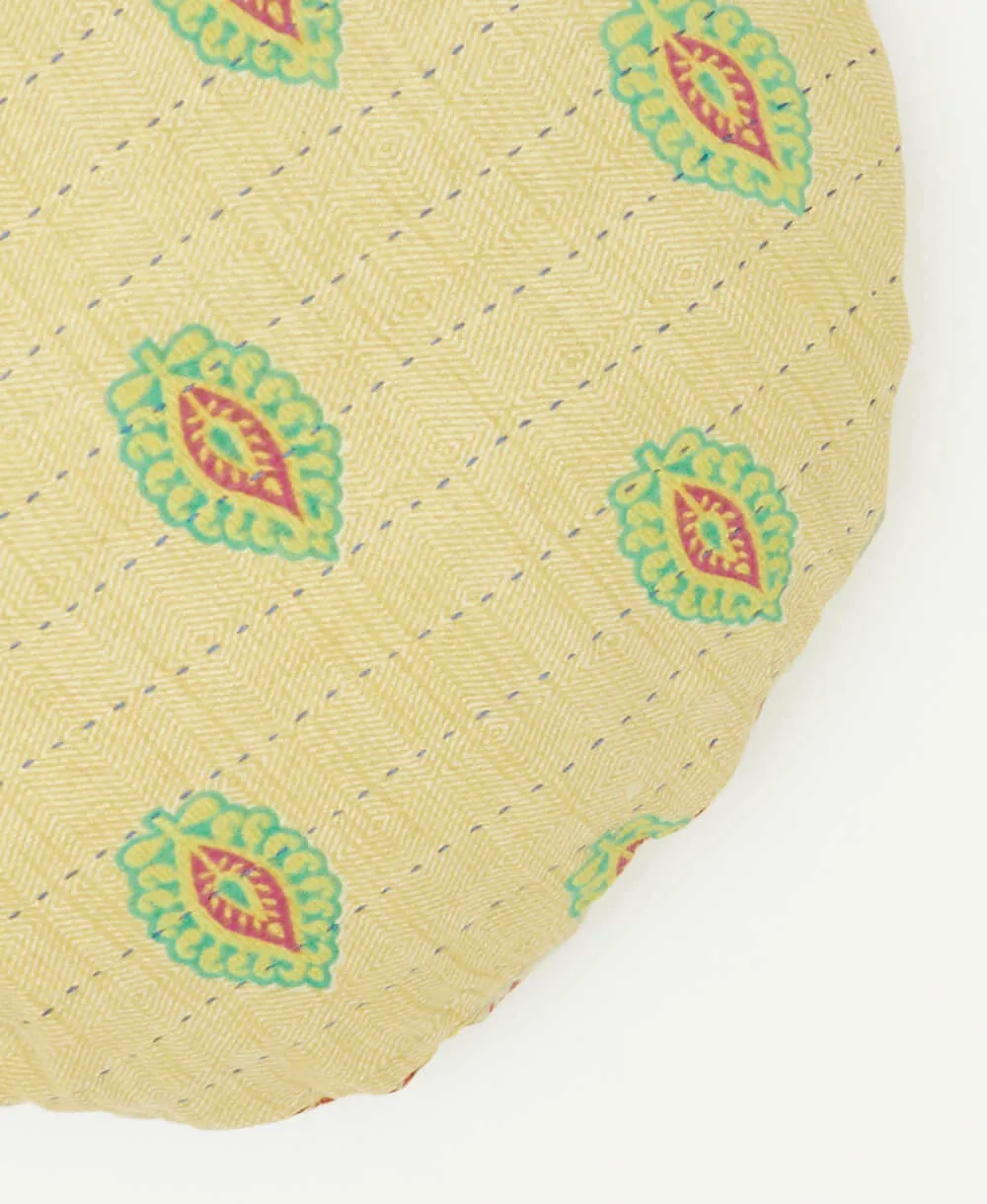 Kantha Round Pillow - No. 240125