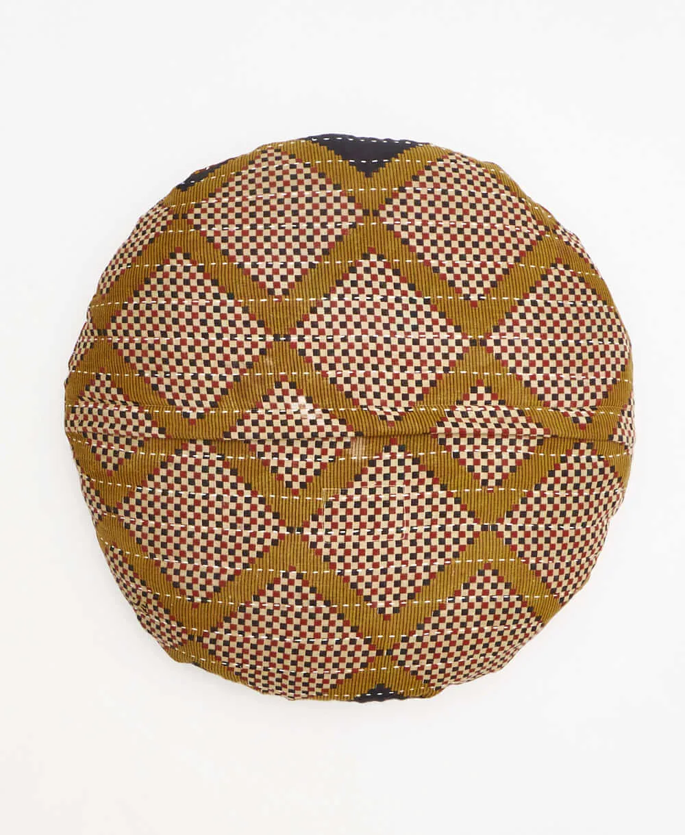 Kantha Round Pillow - No. 240210