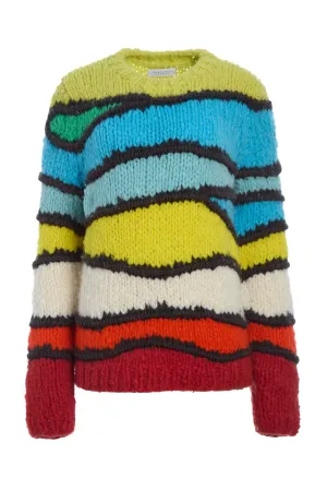 Lawrence Knit Sweater in Multi Welfat Cashmere