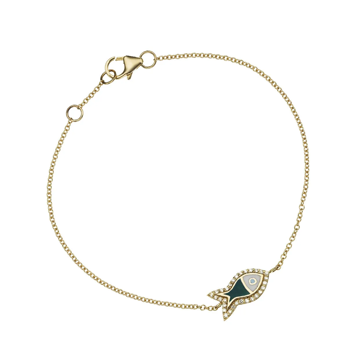 Lucky Diamond Fish Bracelet