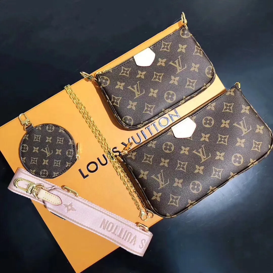 LV Multi Pochette Accessoires Monogram Canvas For Women,  Shoulder And Crossbody Bags 24cm LV M44840