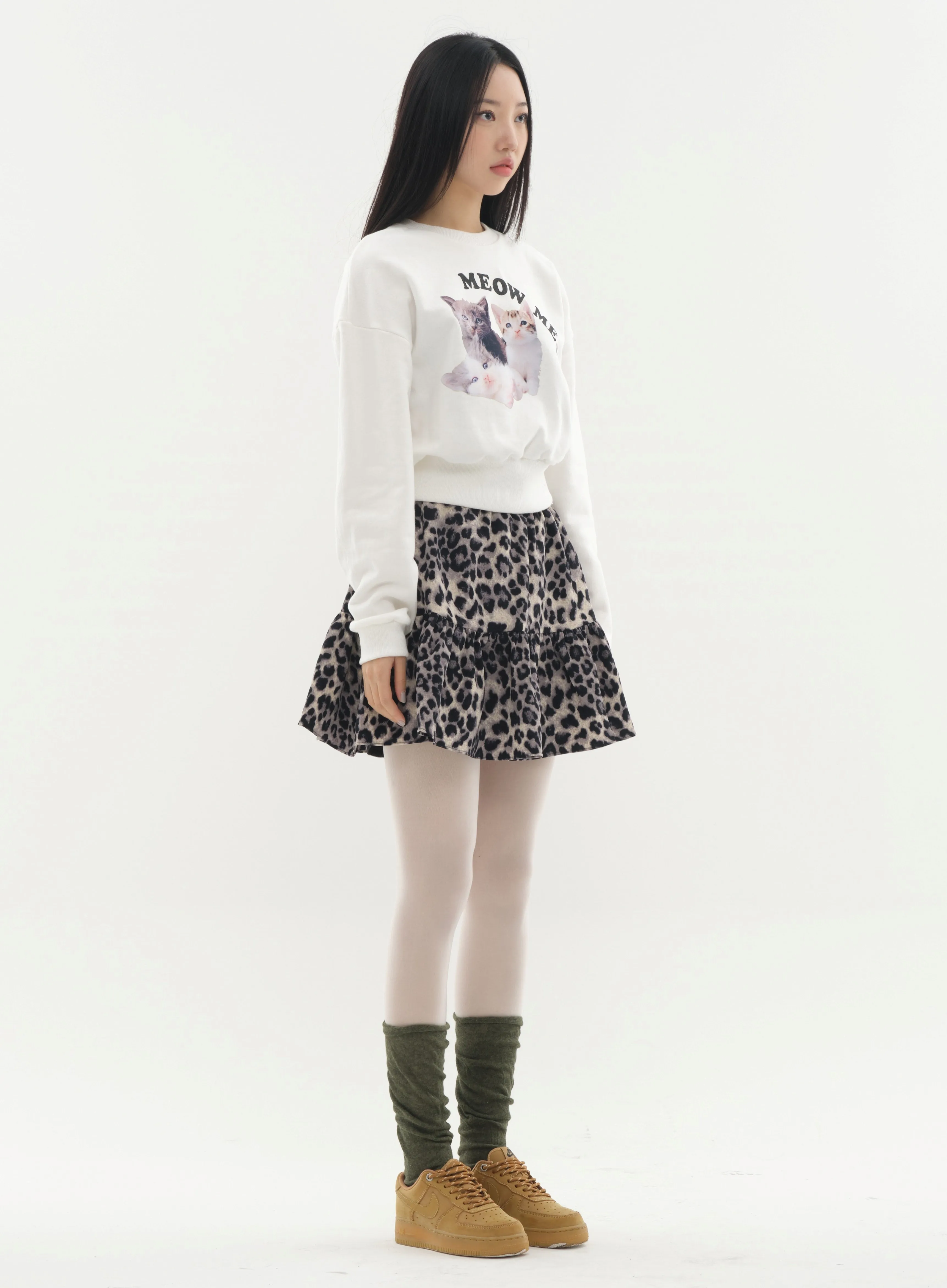 Mini Skort in Animal Print #Lewkin Original Kpop #1216K102