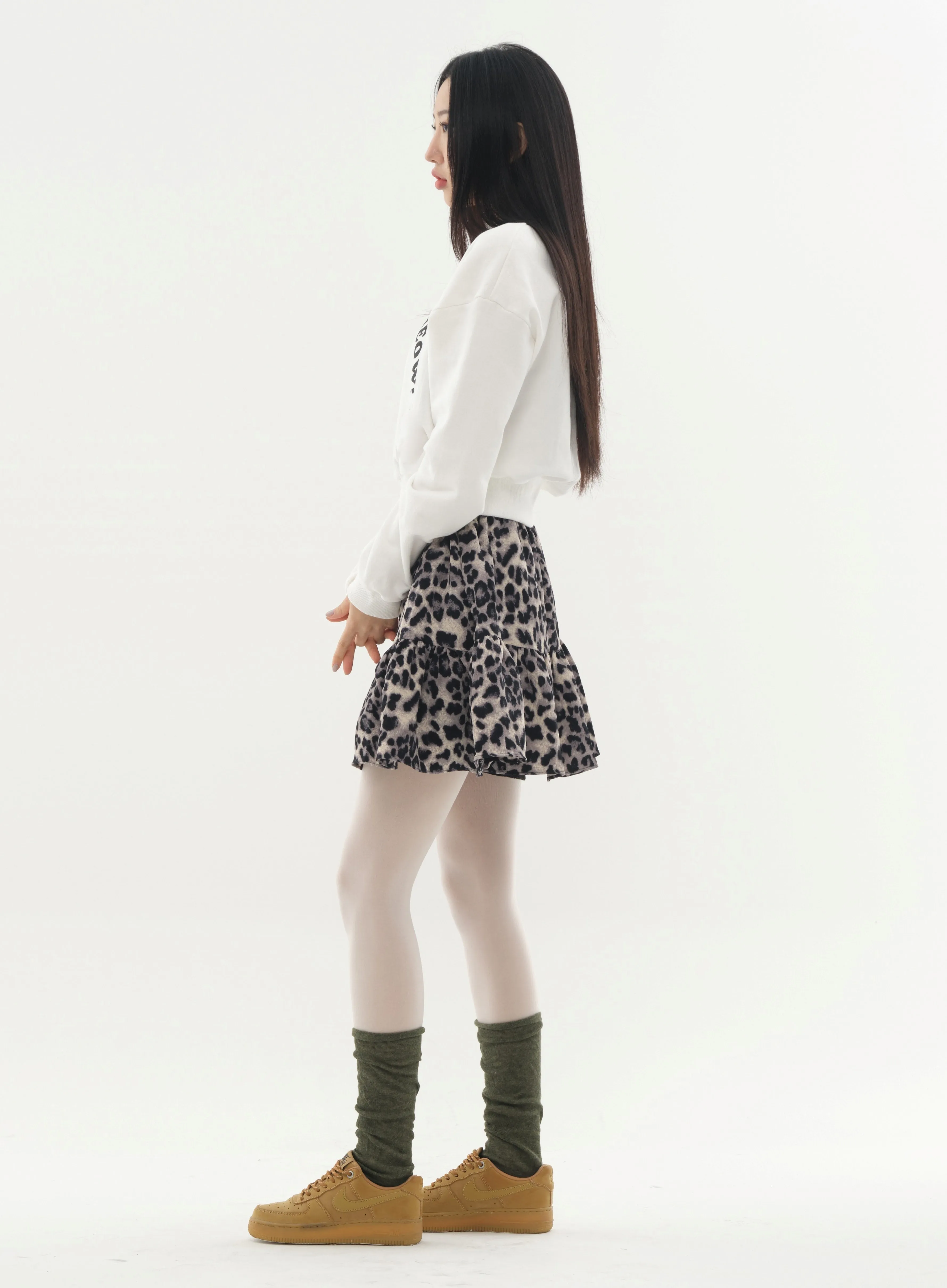 Mini Skort in Animal Print #Lewkin Original Kpop #1216K102