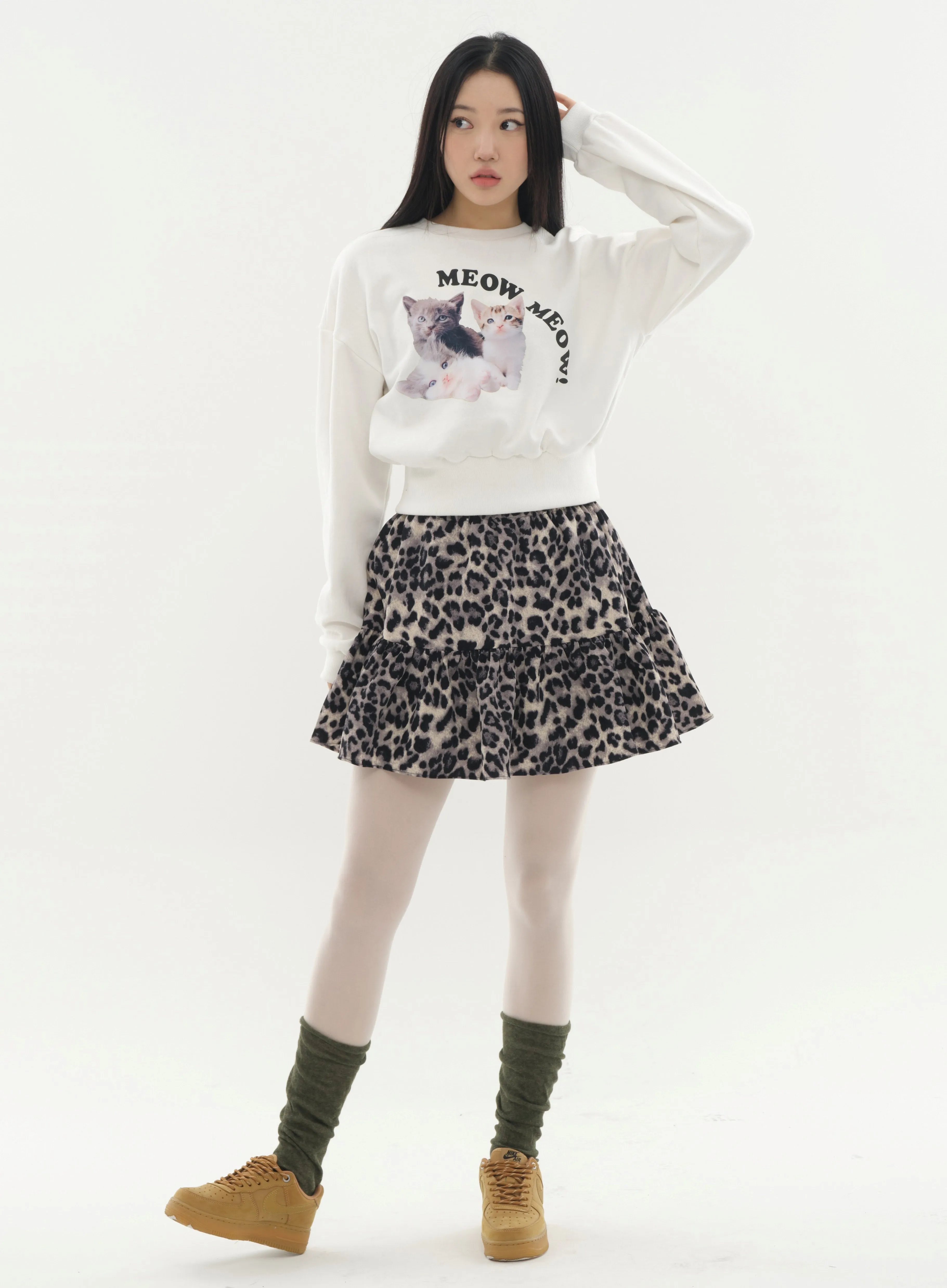 Mini Skort in Animal Print #Lewkin Original Kpop #1216K102