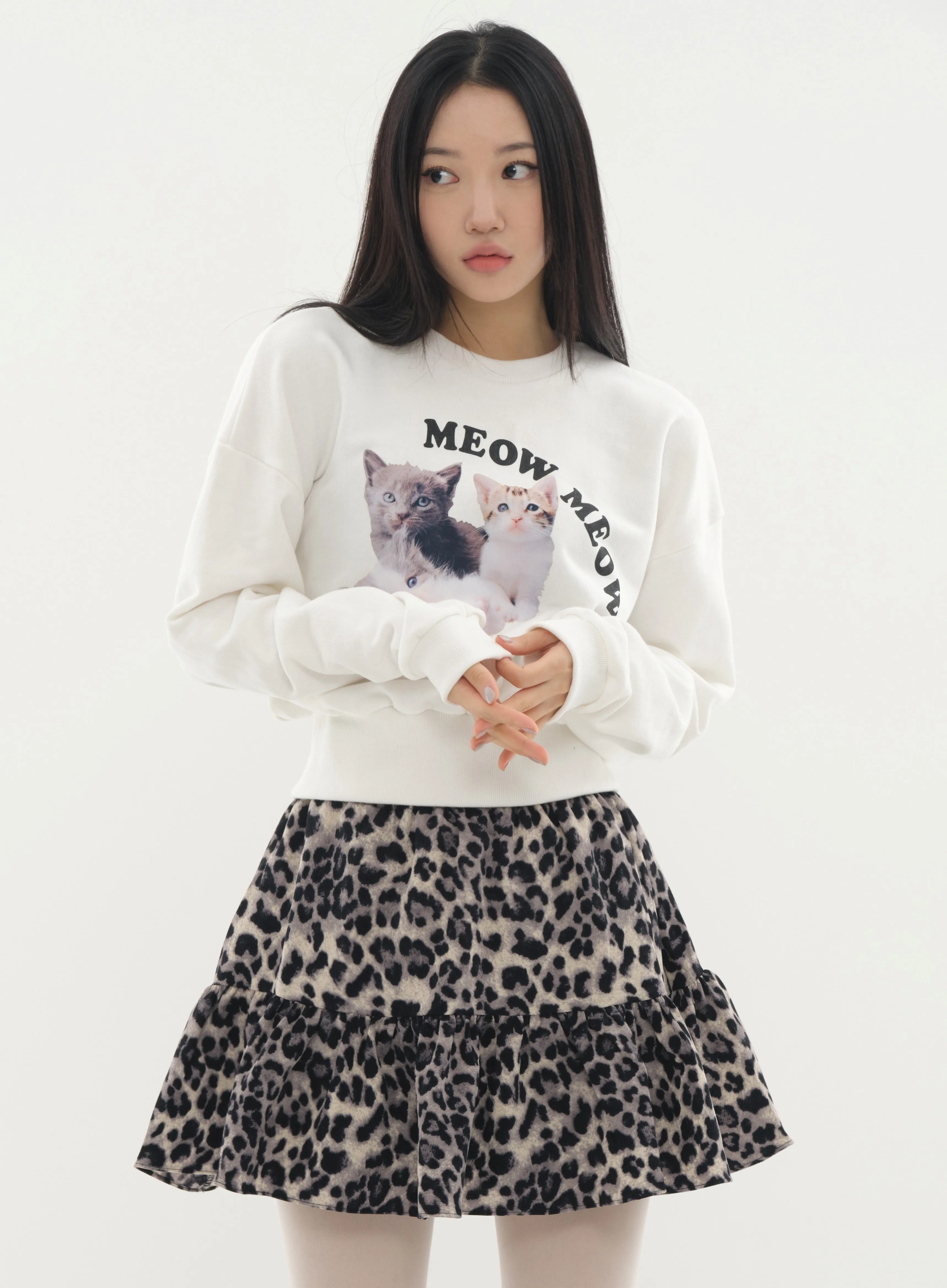 Mini Skort in Animal Print #Lewkin Original Kpop #1216K102