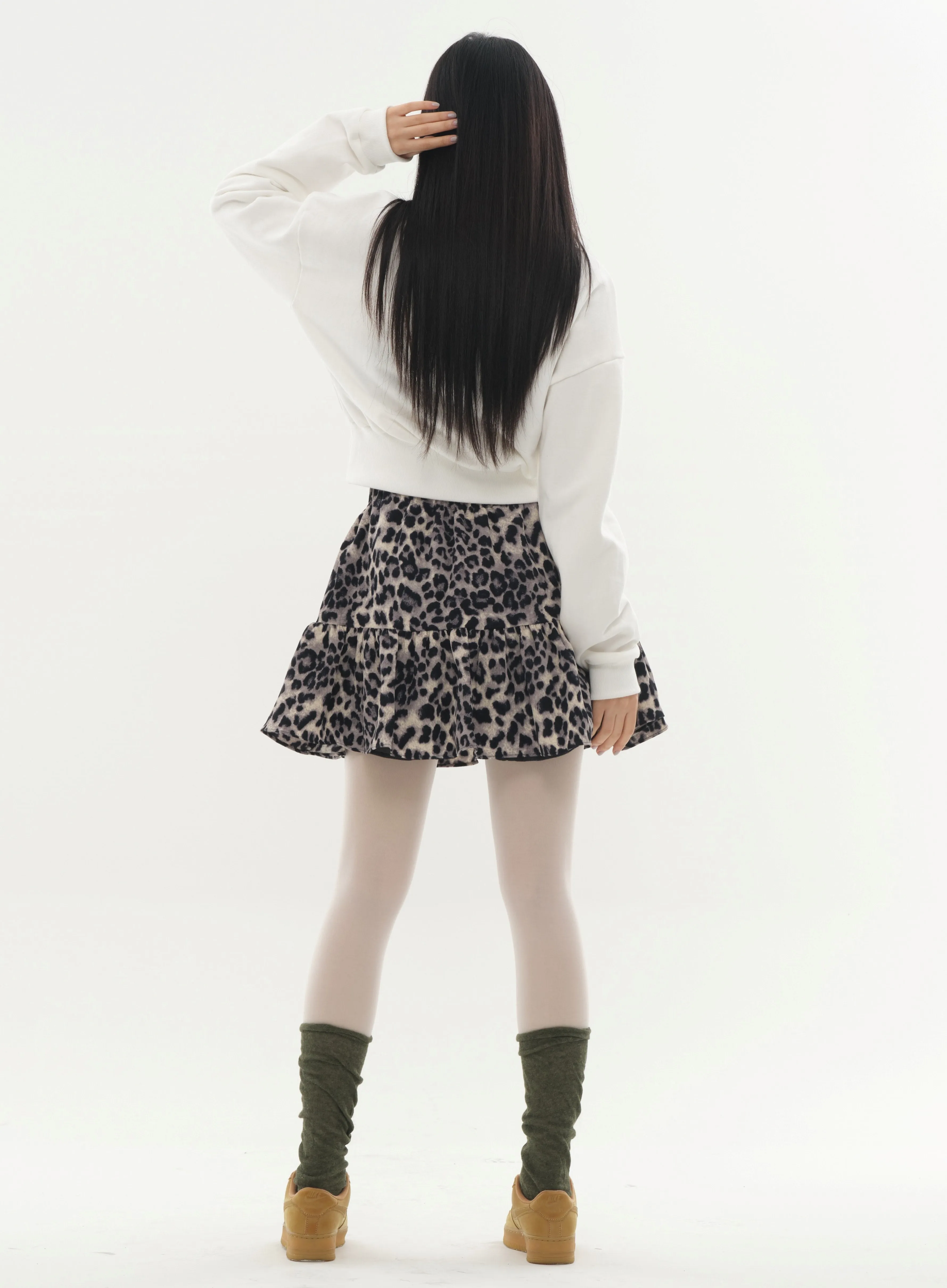 Mini Skort in Animal Print #Lewkin Original Kpop #1216K102