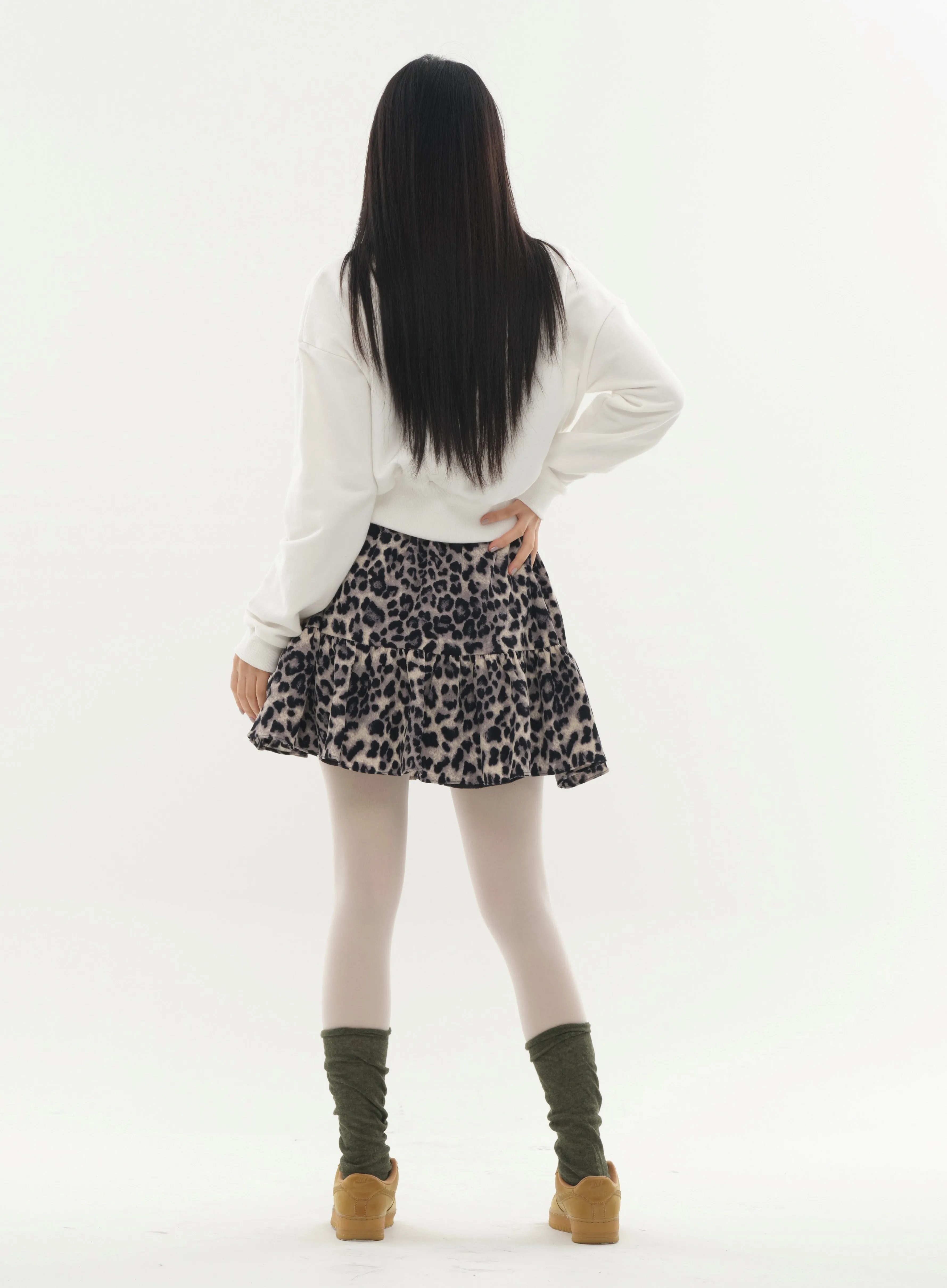 Mini Skort in Animal Print #Lewkin Original Kpop #1216K102