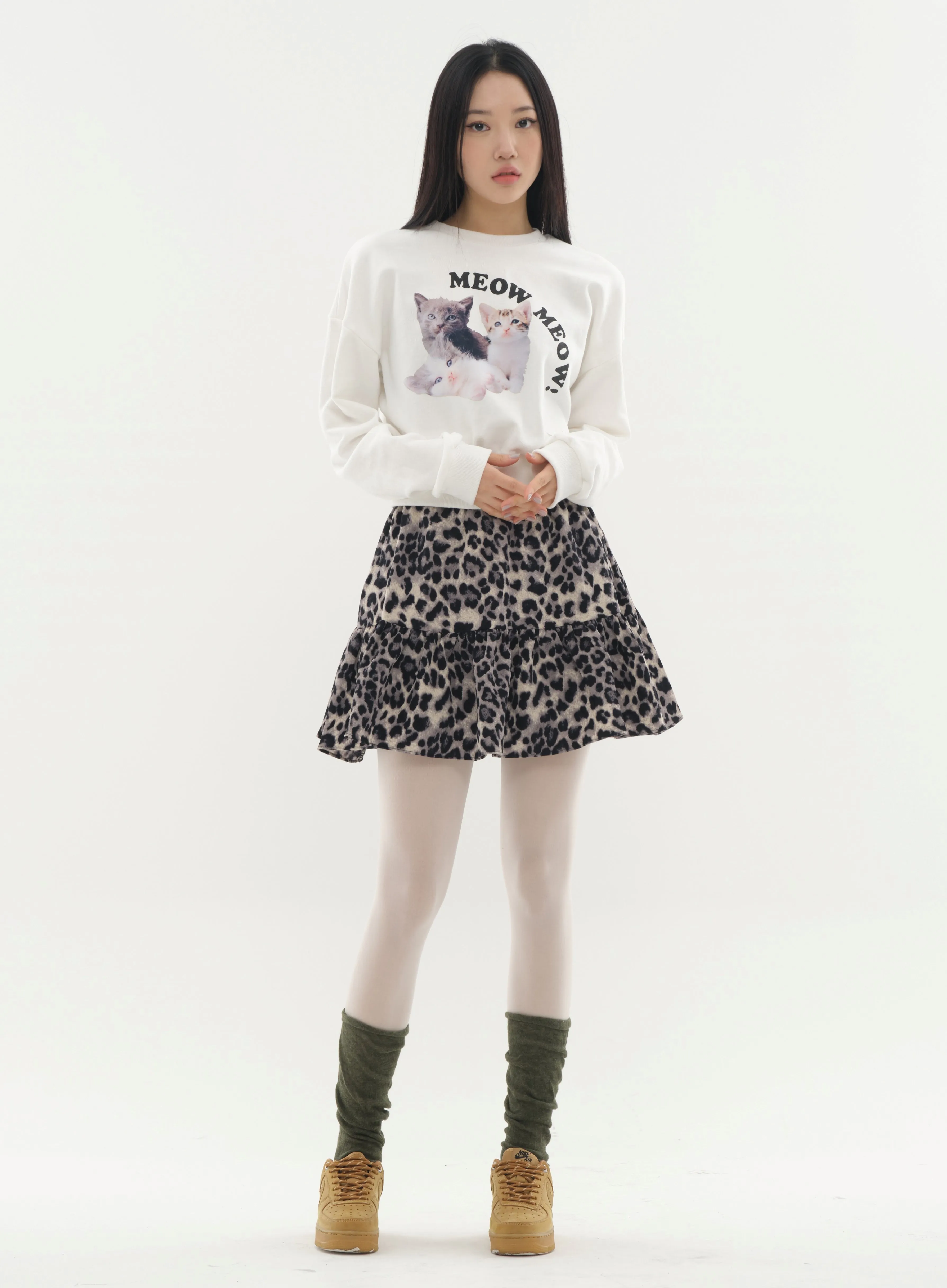 Mini Skort in Animal Print #Lewkin Original Kpop #1216K102