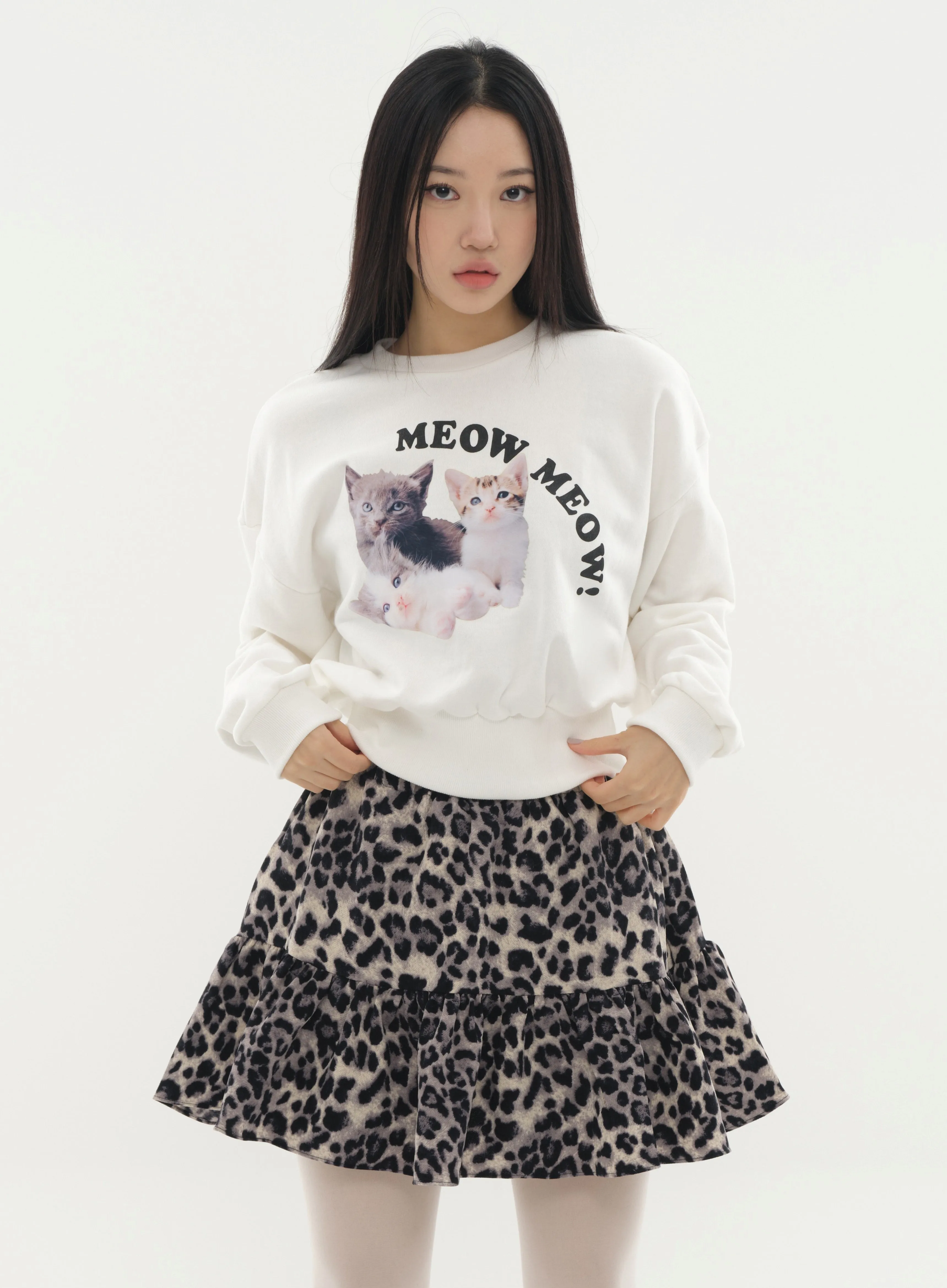 Mini Skort in Animal Print #Lewkin Original Kpop #1216K102