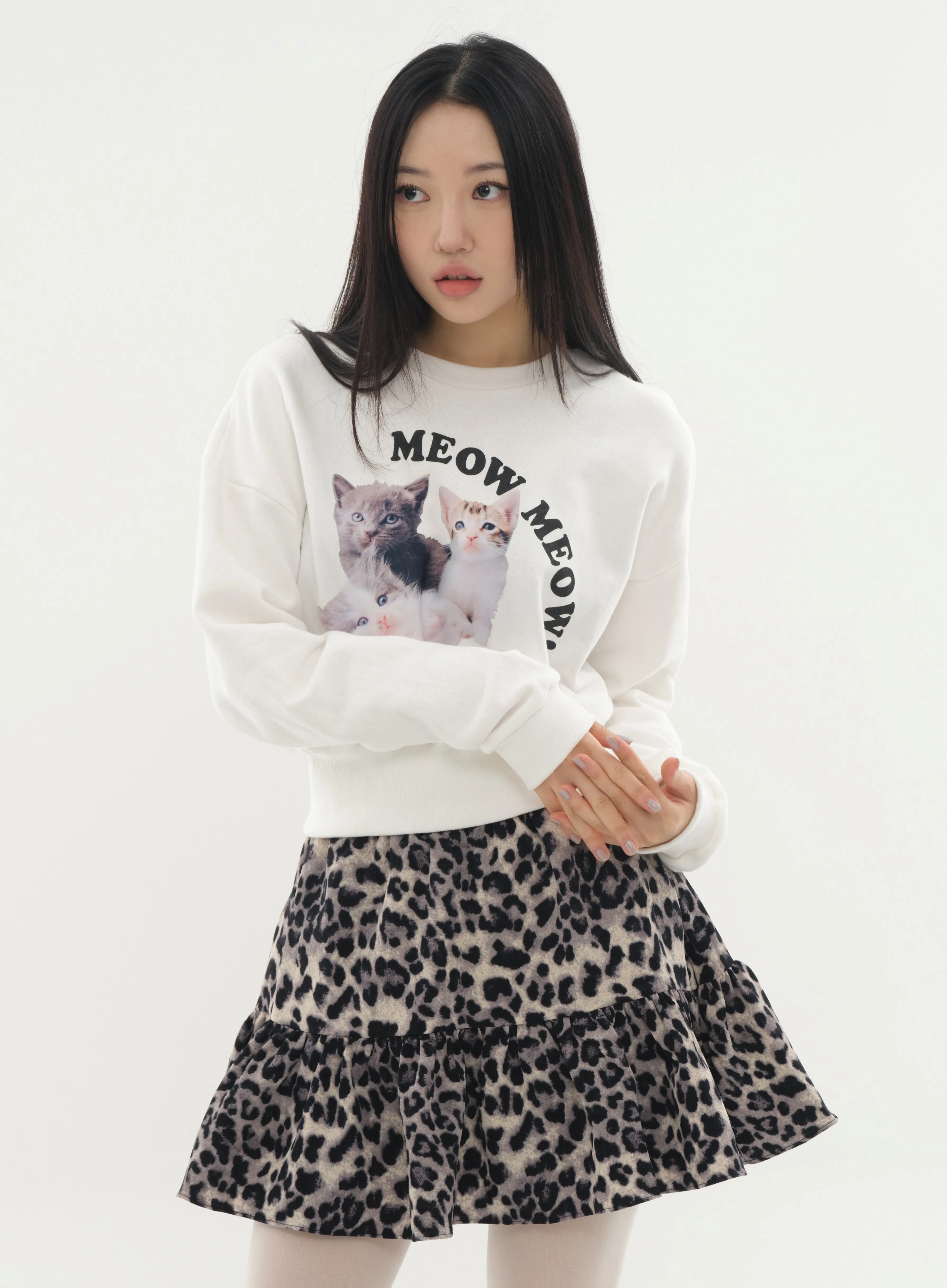 Mini Skort in Animal Print #Lewkin Original Kpop #1216K102