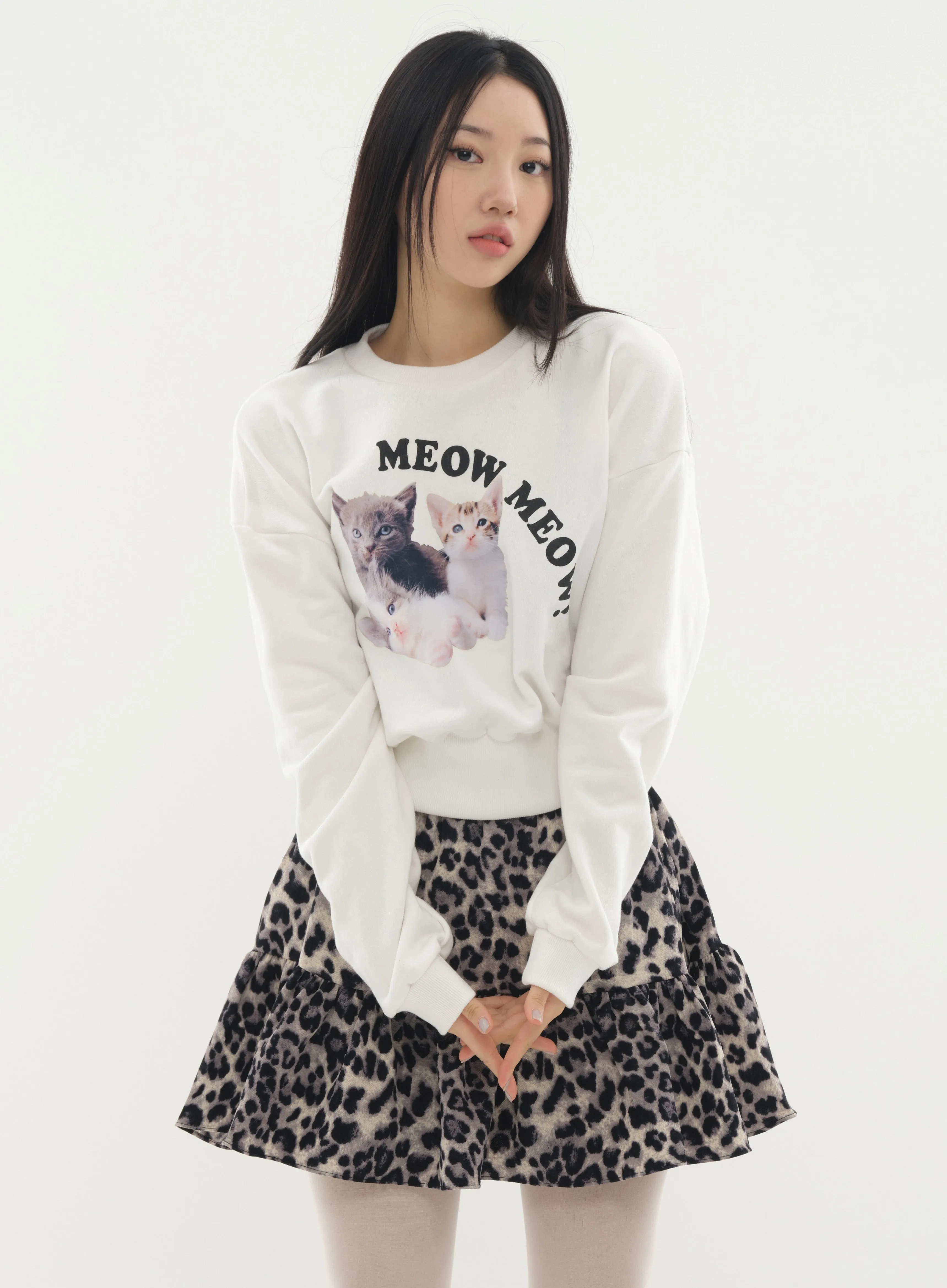 Mini Skort in Animal Print #Lewkin Original Kpop #1216K102