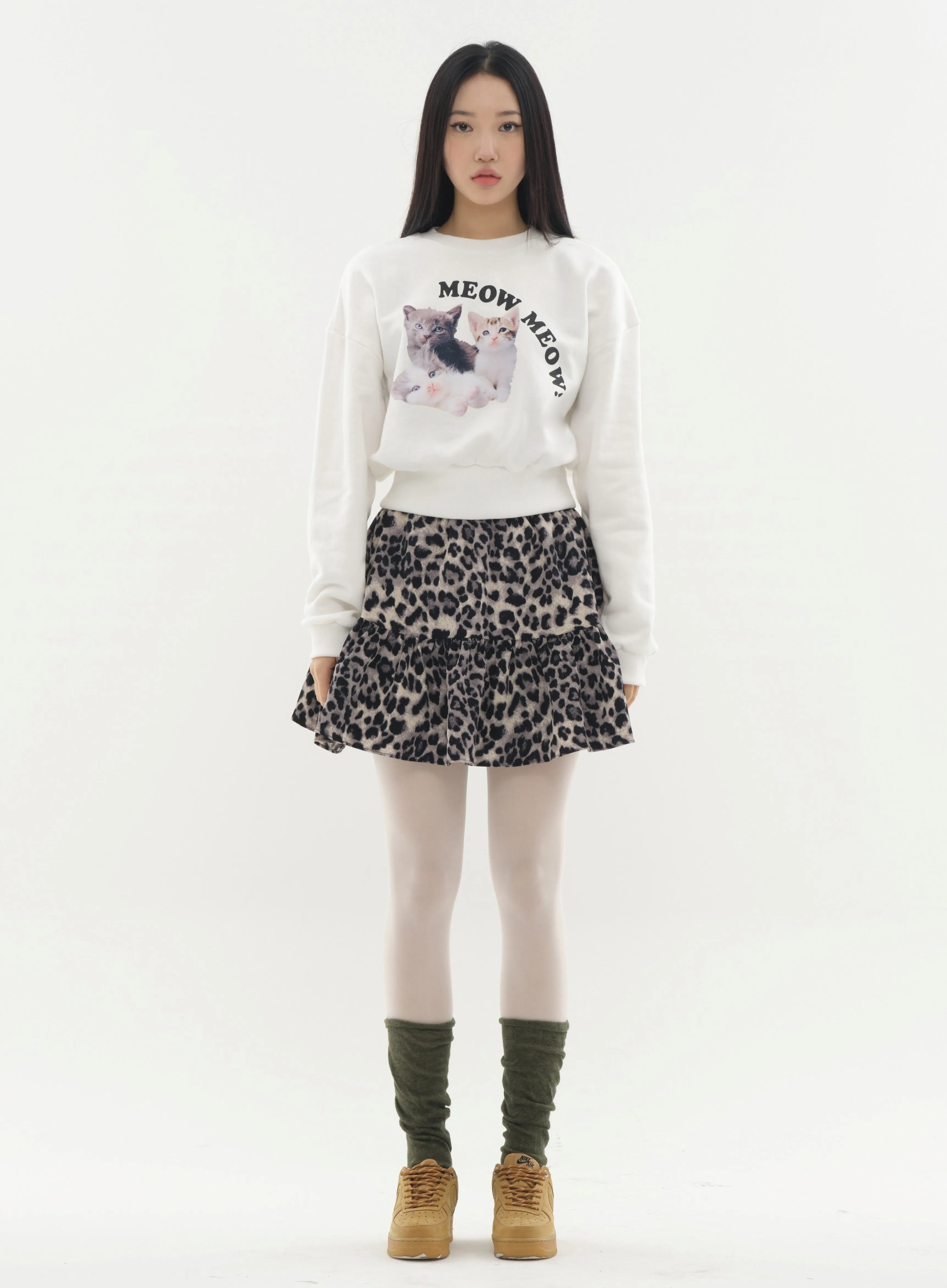 Mini Skort in Animal Print #Lewkin Original Kpop #1216K102