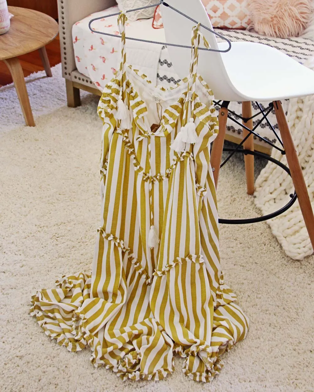 Mustard   Tassel Maxi