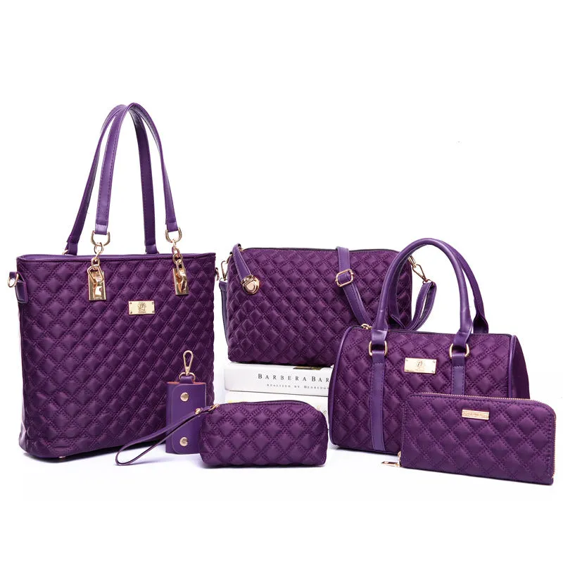 New Multi-Piece Combination Women's Bag Nylon Embroidery Thread