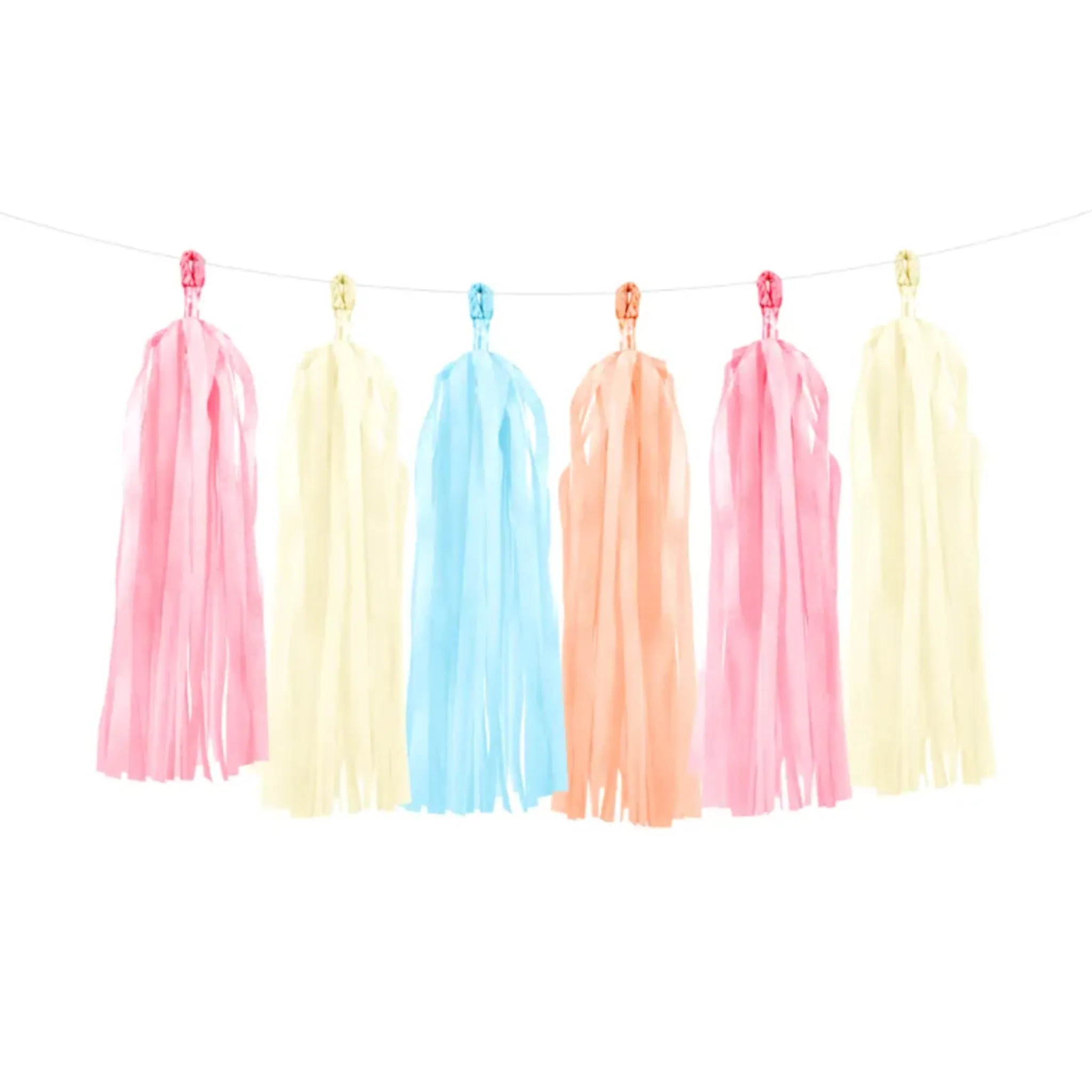 Pastel Sorbet Mix Tassel Garland - 2m