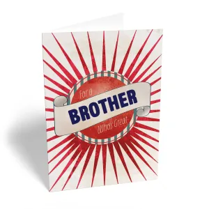 Personalised Classic Brother Design Card