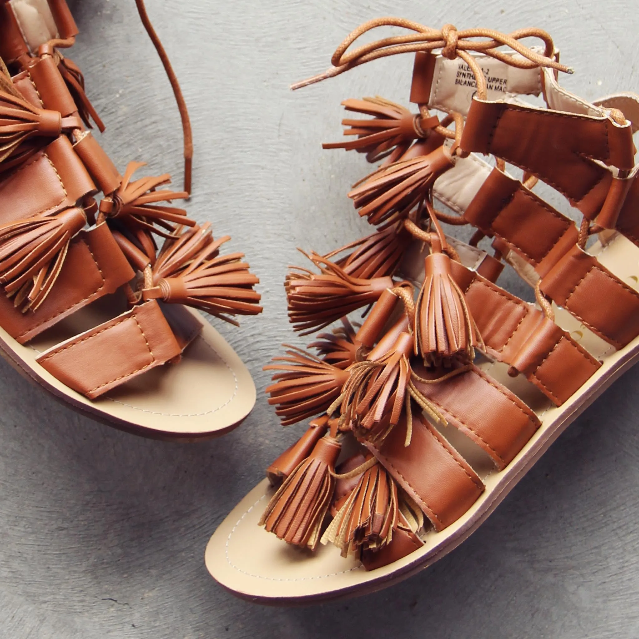 Roux Tassel Sandals