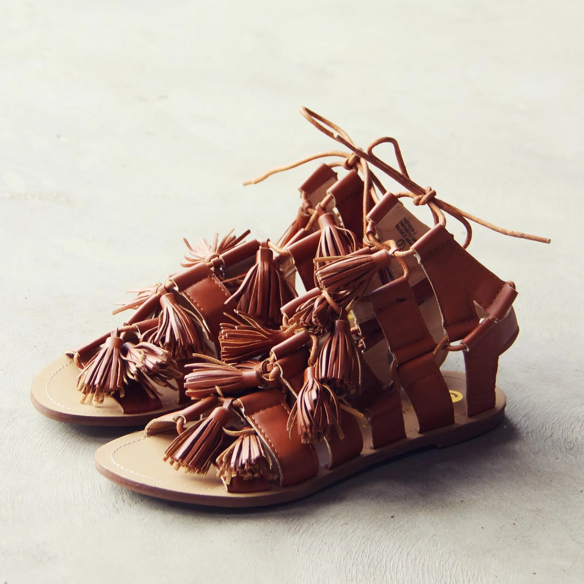 Roux Tassel Sandals