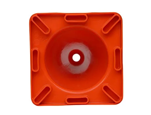 (Set of 10) CJ Safety 18" Orange Premium PVC Safety Cones - No Reflective Collar (10 Cones)