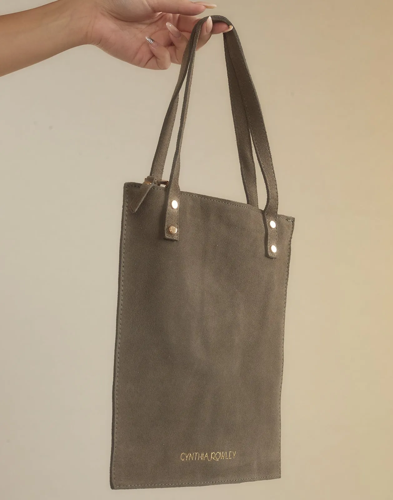 Sleek Suede Tote