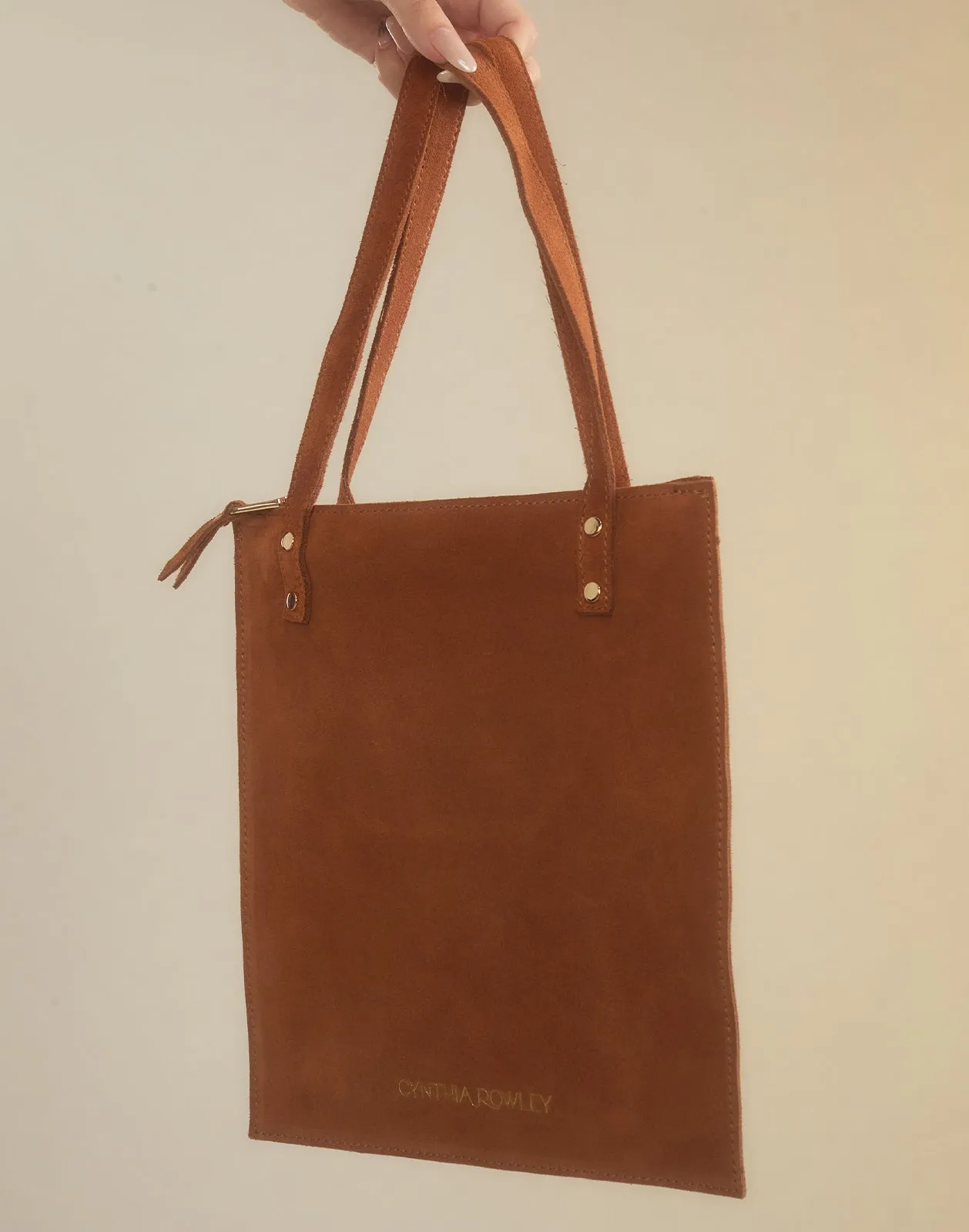 Sleek Suede Tote