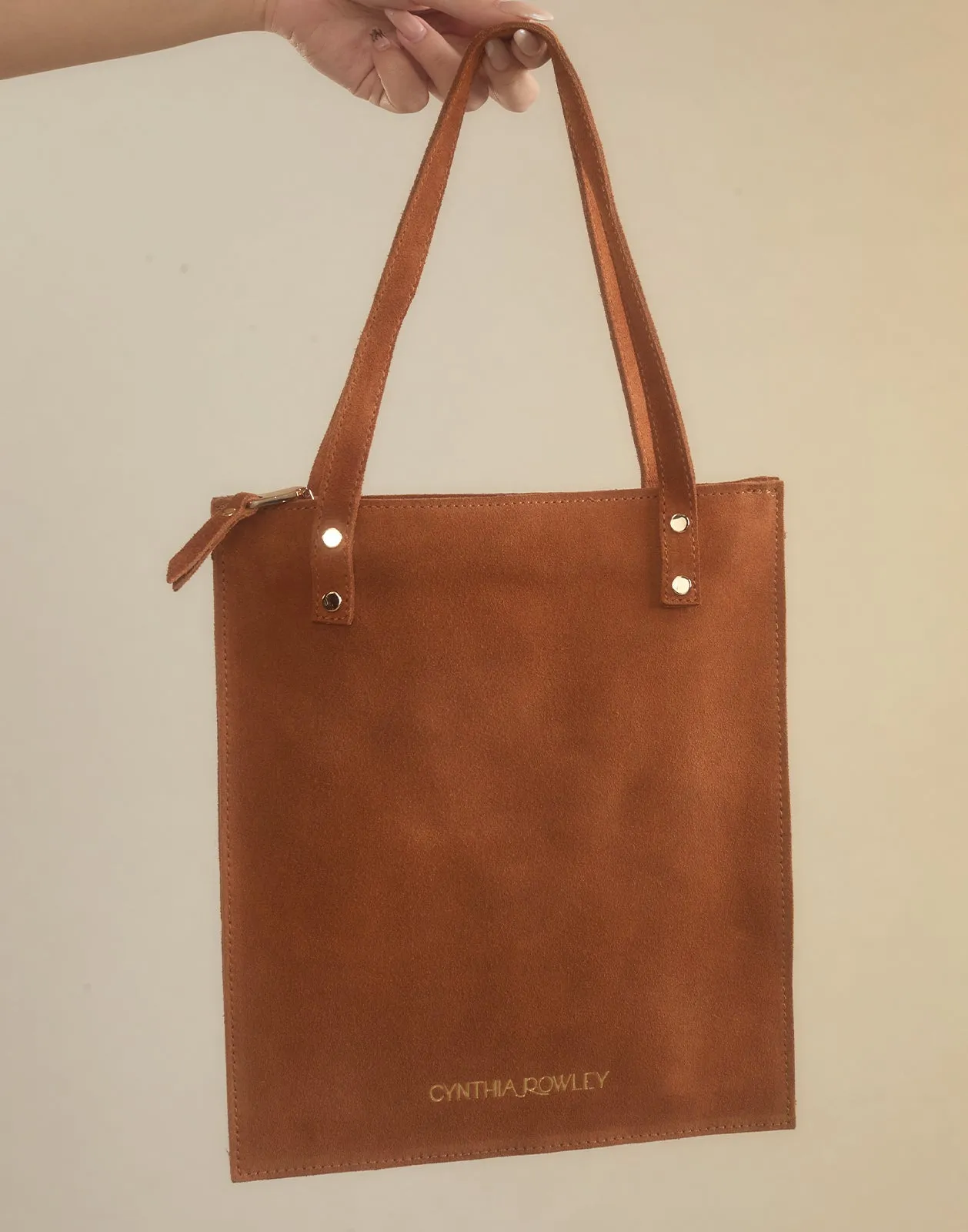 Sleek Suede Tote