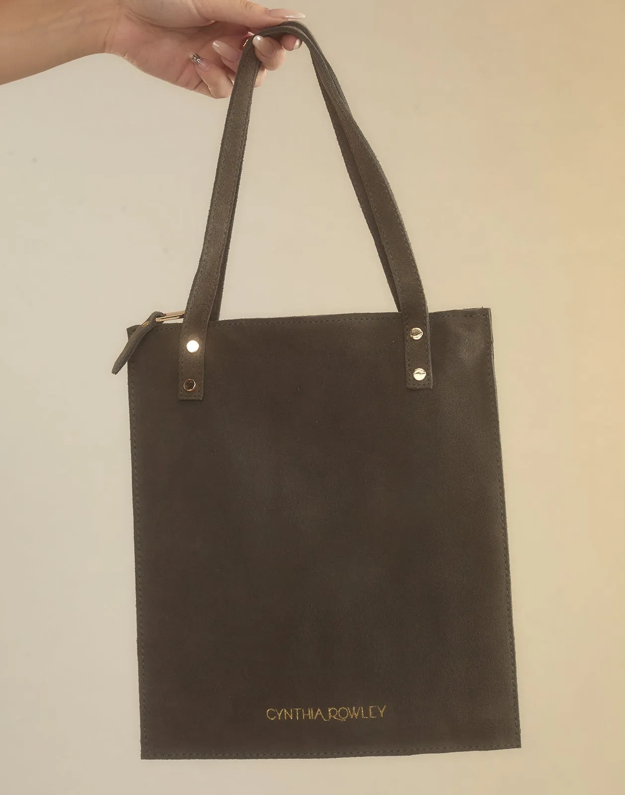 Sleek Suede Tote