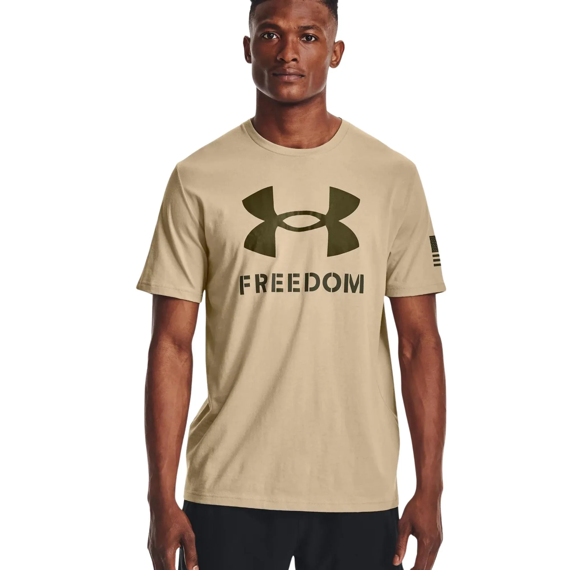 Under Armour New Freedom Logo T-Shirt (Sand)