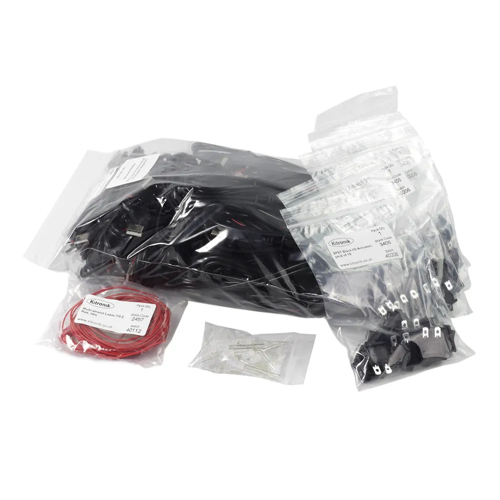 USB Cables, Colour Changing LEDs & Switches (Kit of 50)